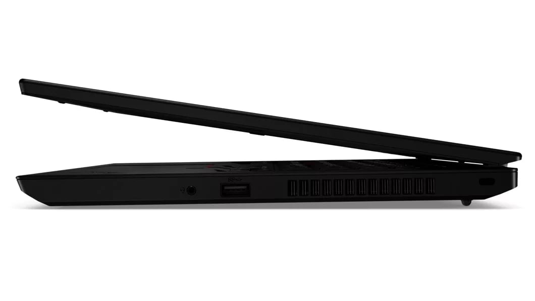Right side view of the ThinkPad L490 laptop, folded