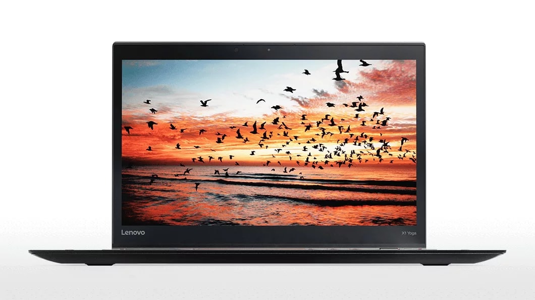 Lenovo ThinkPad X1 Yoga in Black Front View in Laptop Mode