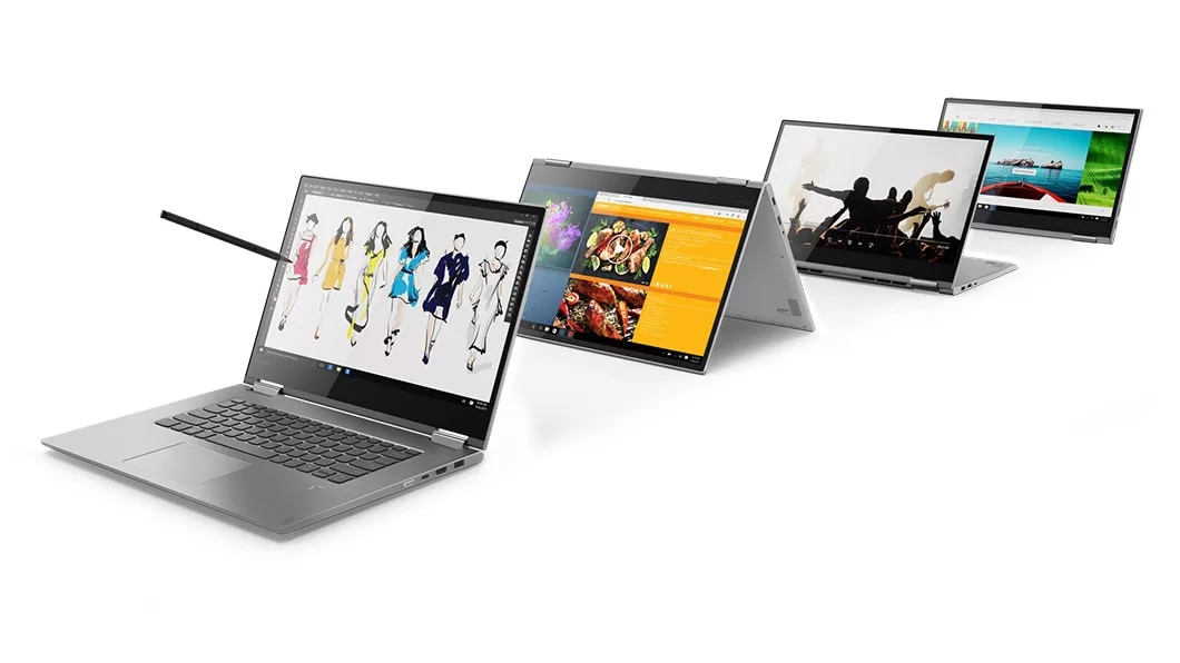Lenovo Yoga 730 (15) in 4 different use modes