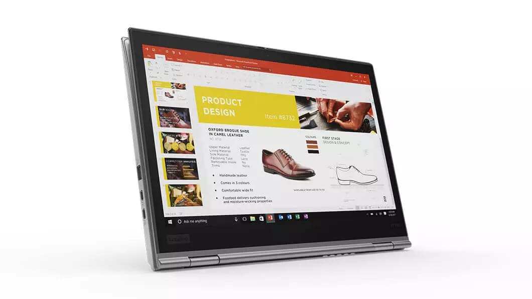 Thumbnail, Lenovo ThinkPad X1 Yoga (3rd Gen) in tablet mode.