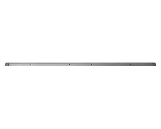 Profilo laterale del tablet Lenovo Tab Extreme, in verticale, che mostra il lato superiore del dispositivo, con i pulsanti di aumento/diminuzione del volume