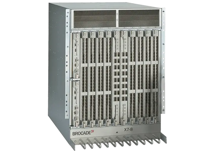 Brocade X7-8 Gen 7 Fibre Channel Director angled front-facing view