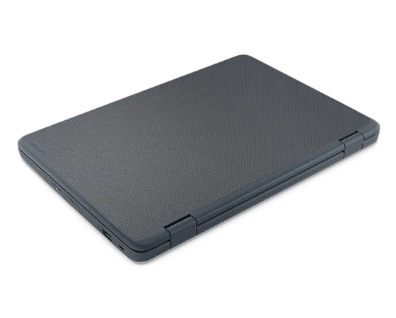Lenovo 300w Yoga Gen 4 (11” Intel) 2-in-1 laptop – right rear view from above, with lid closed