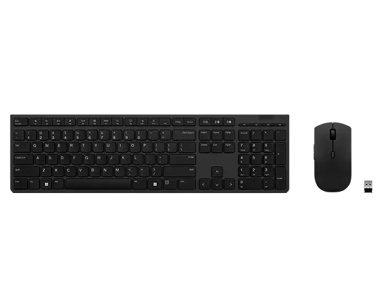 Lenovo Professional Wireless Rechargeable Combo Keyboard and Mouse-UK English