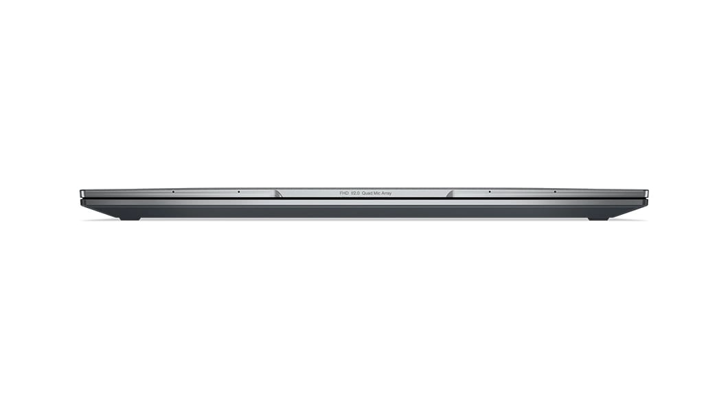  Front side of the Lenovo ThinkPad X1 Yoga Gen 8 2-in-1 with cover closed, showing top of Communications Bar.