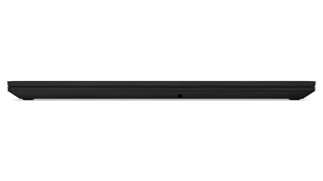 Vista anteriore della workstation portatile ThinkPad P16 chiusa, con bordi dei rivestimenti superiore e posteriore in evidenza